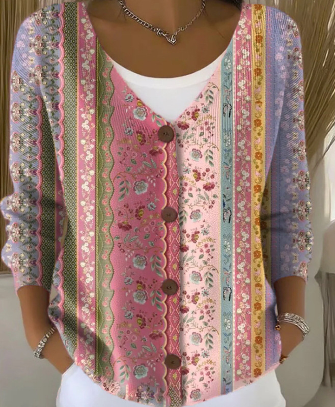 Casual Long-Sleeve Open-Front Cardigan Sweater