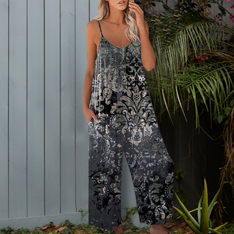 Tie-Dye Wide-Leg Cami Jumpsuit
