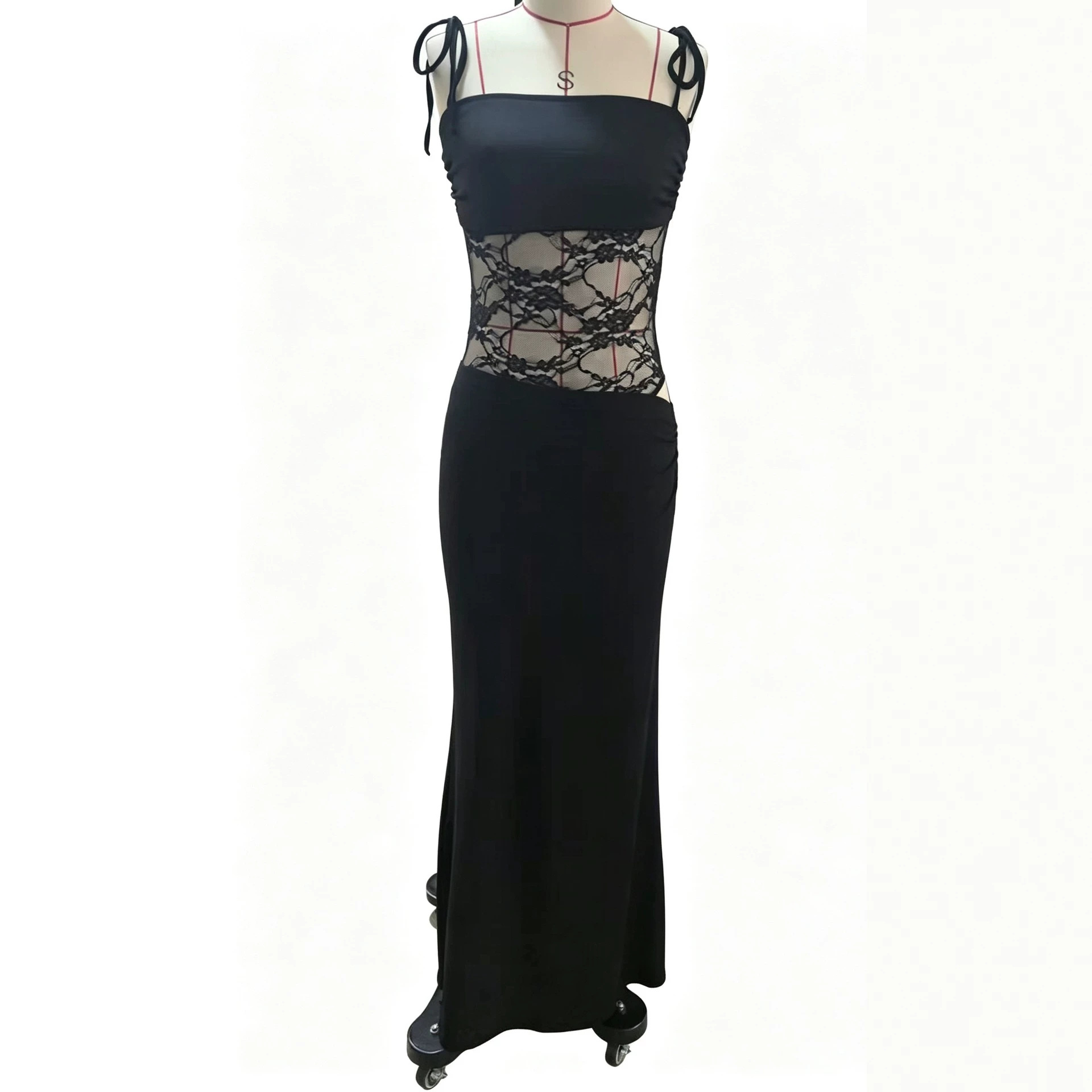 Women's Sexy Sleeveless Crop Top and Midi Skirt Set
