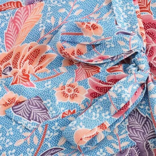 Floral Print Cami Dress with Slit