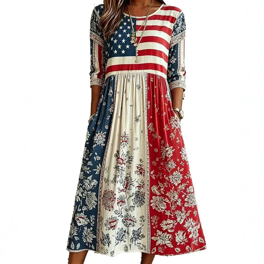 Women's Sleeveless Floral Print Ruched Bodycon Midi Dress