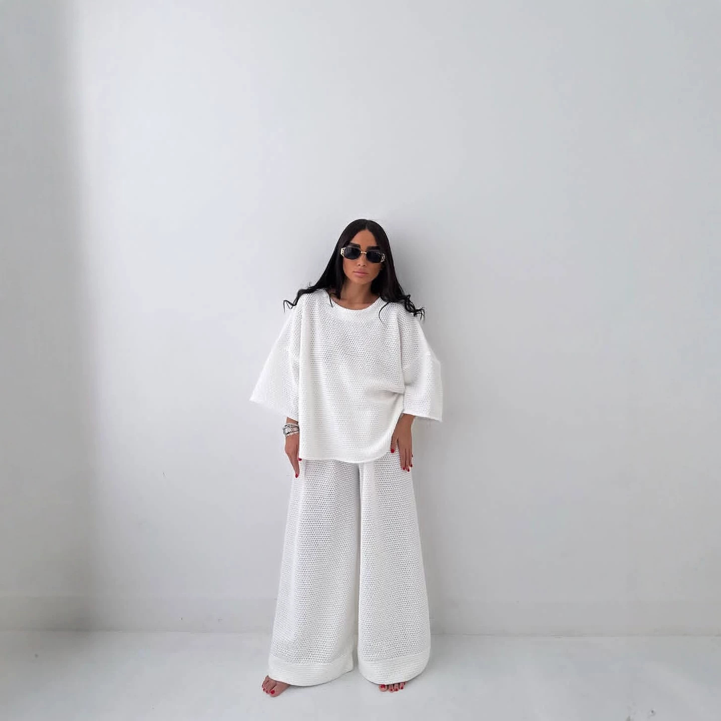 Women's Two-Piece T-Shirt and Pants Set Relaxed Loungewear