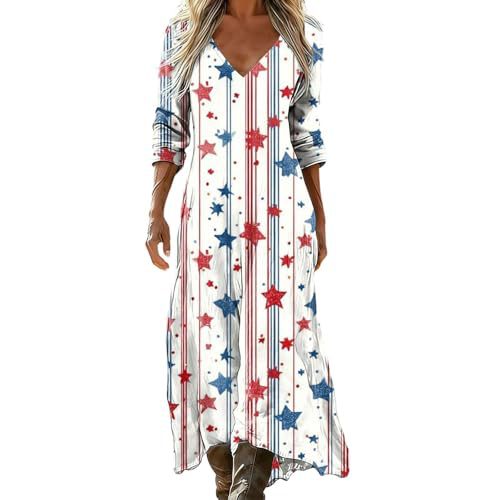 Women's Striped Floral Print Ruched Midi Dress