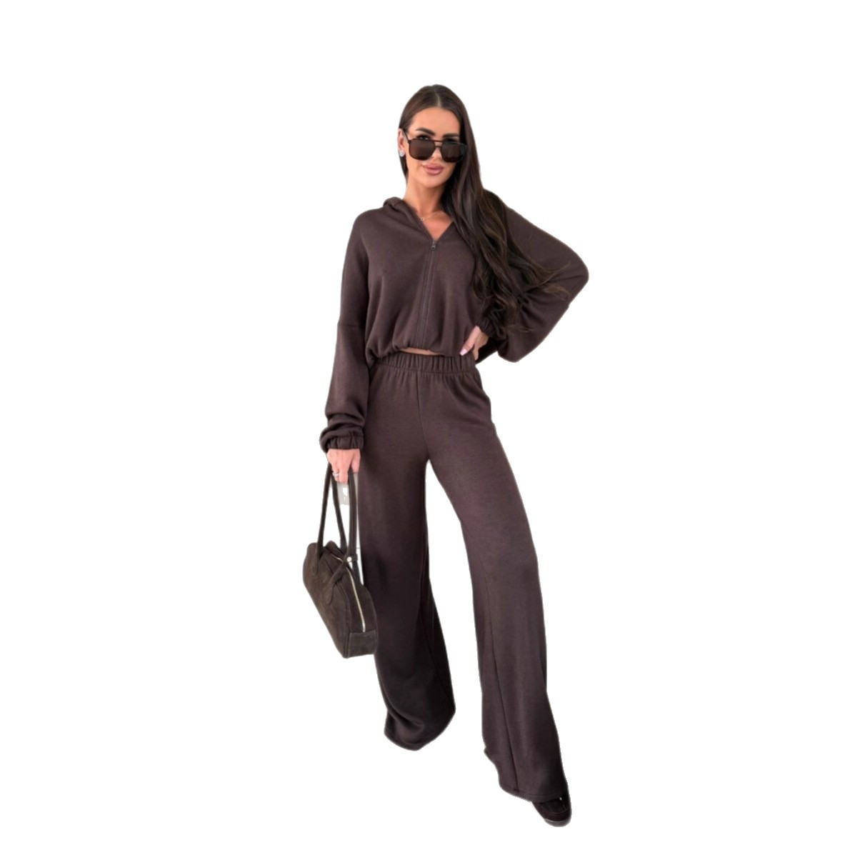 Women's Long Sleeve Casual Athleisure Two-Piece Set