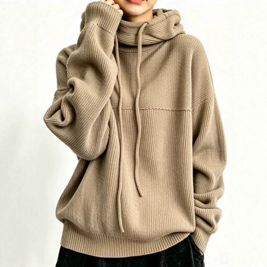 Women's Solid Color Loose Fit Pullover Sweater