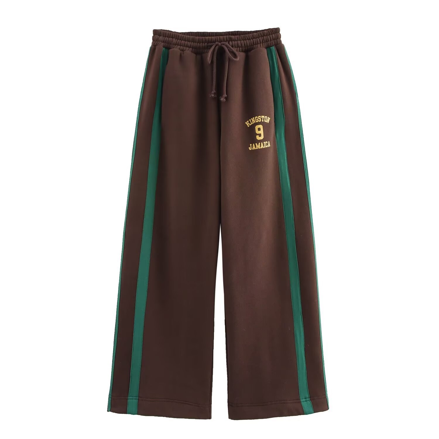 Women's Letter Print Zip Hoodie and Pants Set