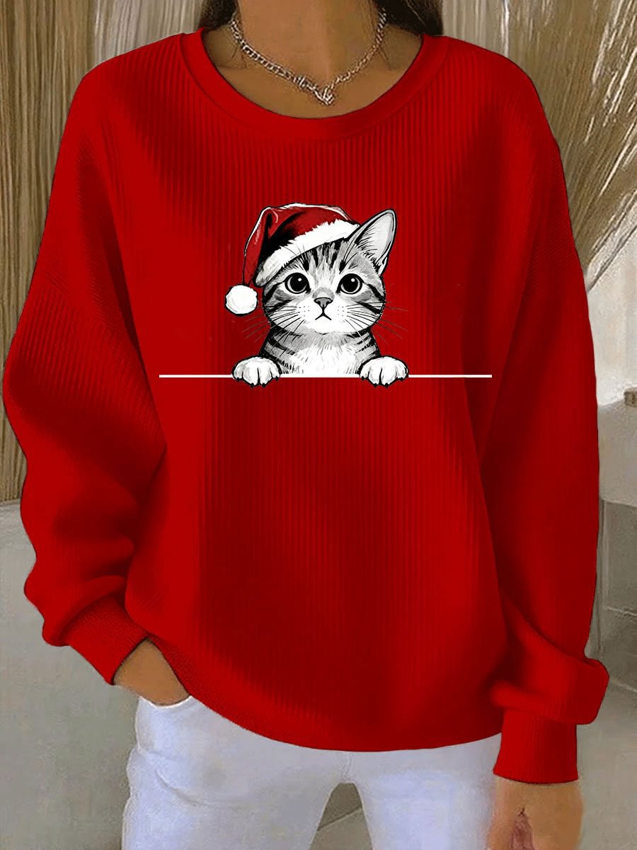 Christmas Pullover Women's Sweatshirt Oversized Crewneck