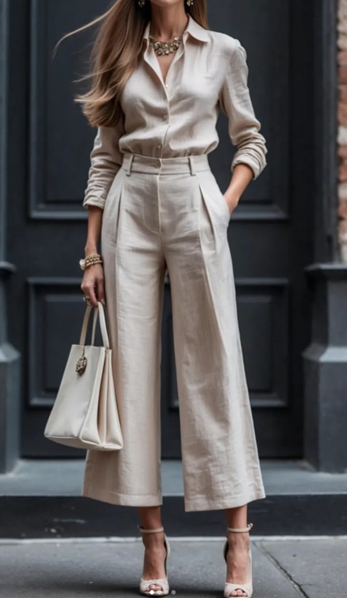 Women's Casual Commuter Cardigan & Pants Set Long Sleeve Solid Color