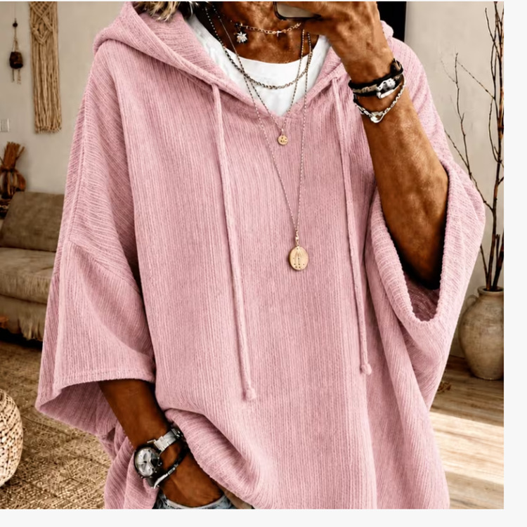 Women's Solid Color Print Casual Hoodie