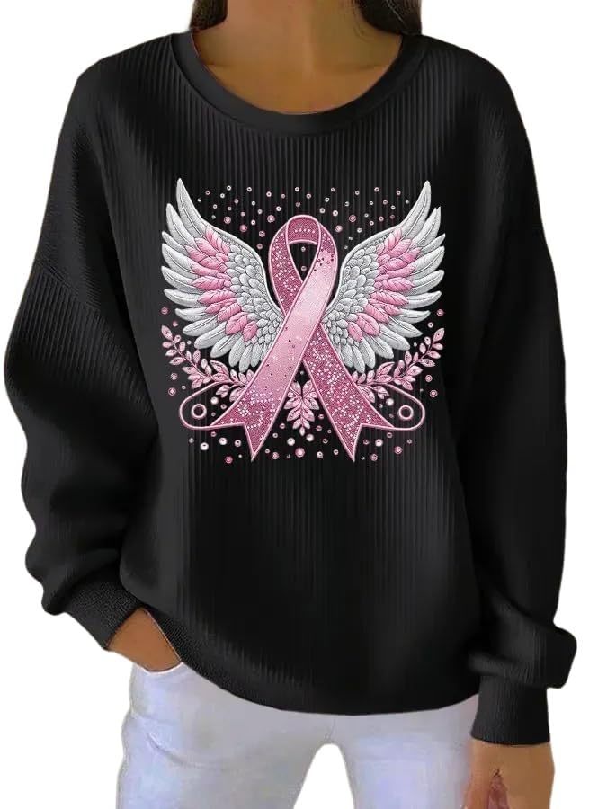 Angel Wings Ribbon Bow Print Women's Hoodie