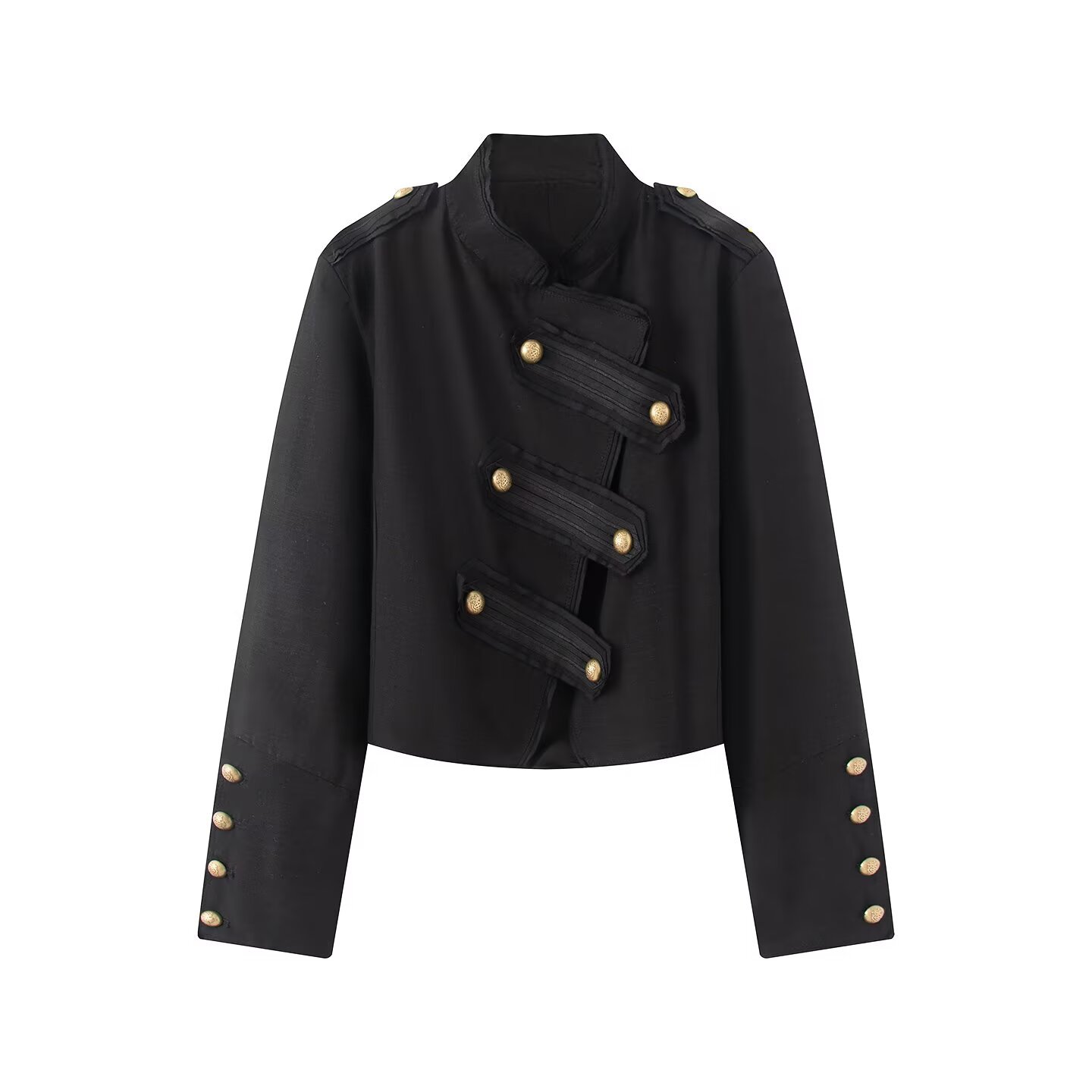 Women's Vintage Double-Breasted Short Jacket