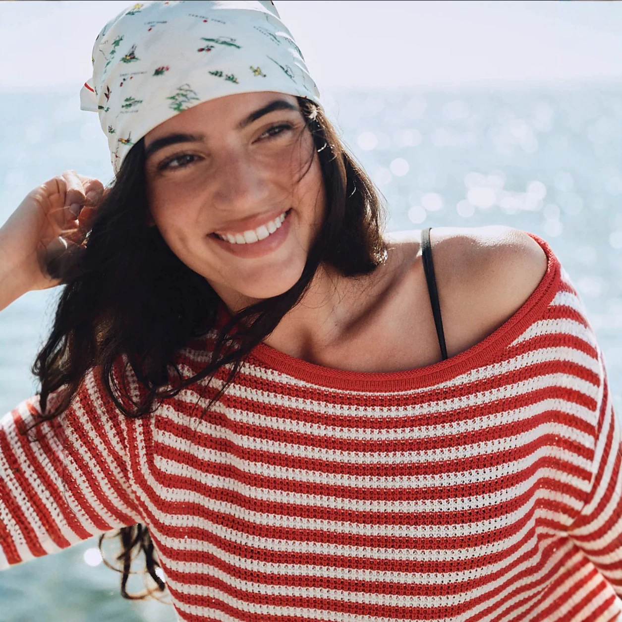 Striped Crewneck Pullover Sweater