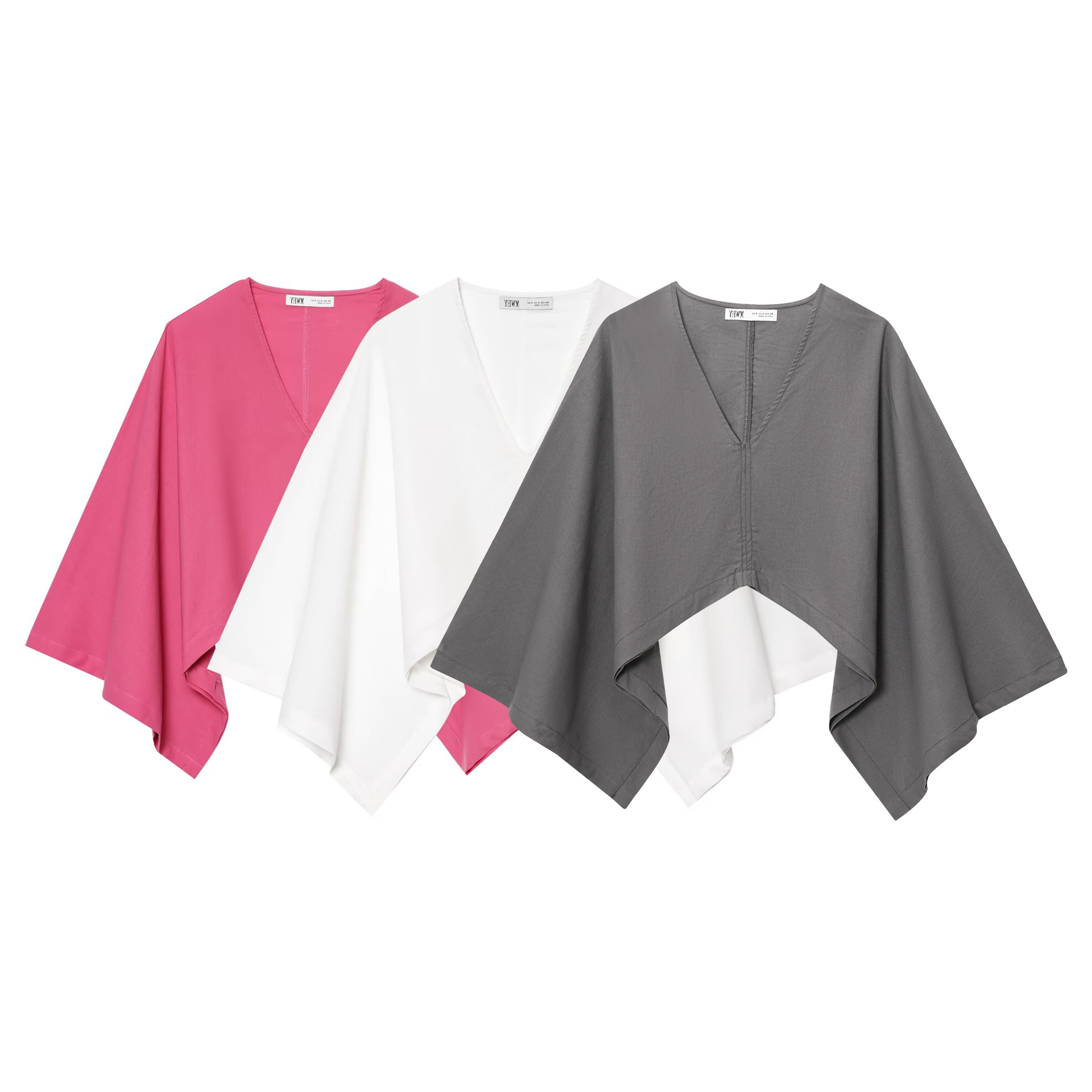 Asymmetric Kimono-Style Wide-Leg Pants Set