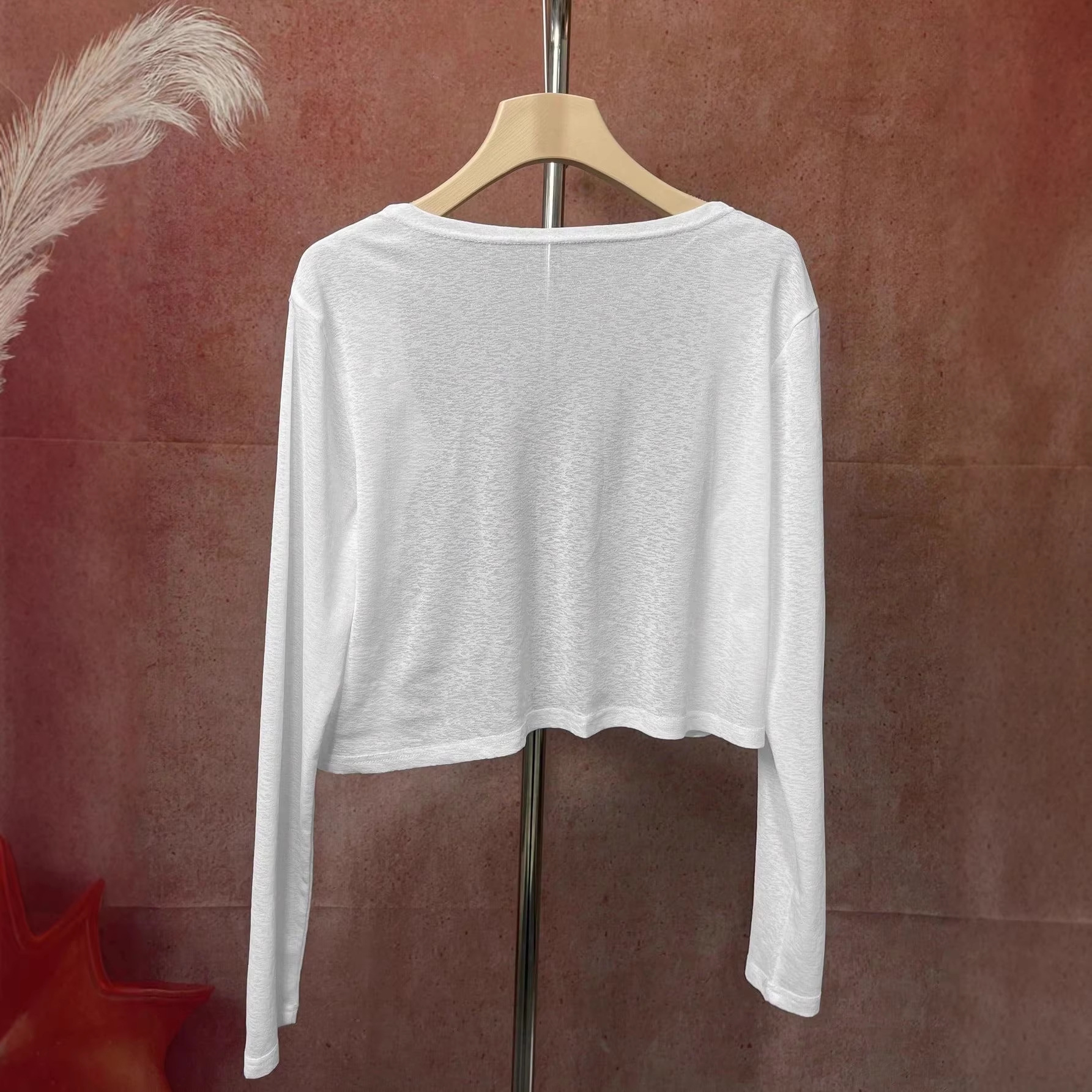 Women's Lightweight Knit Cardigan – Minimalist V-Neck Long Sleeve Solid Color