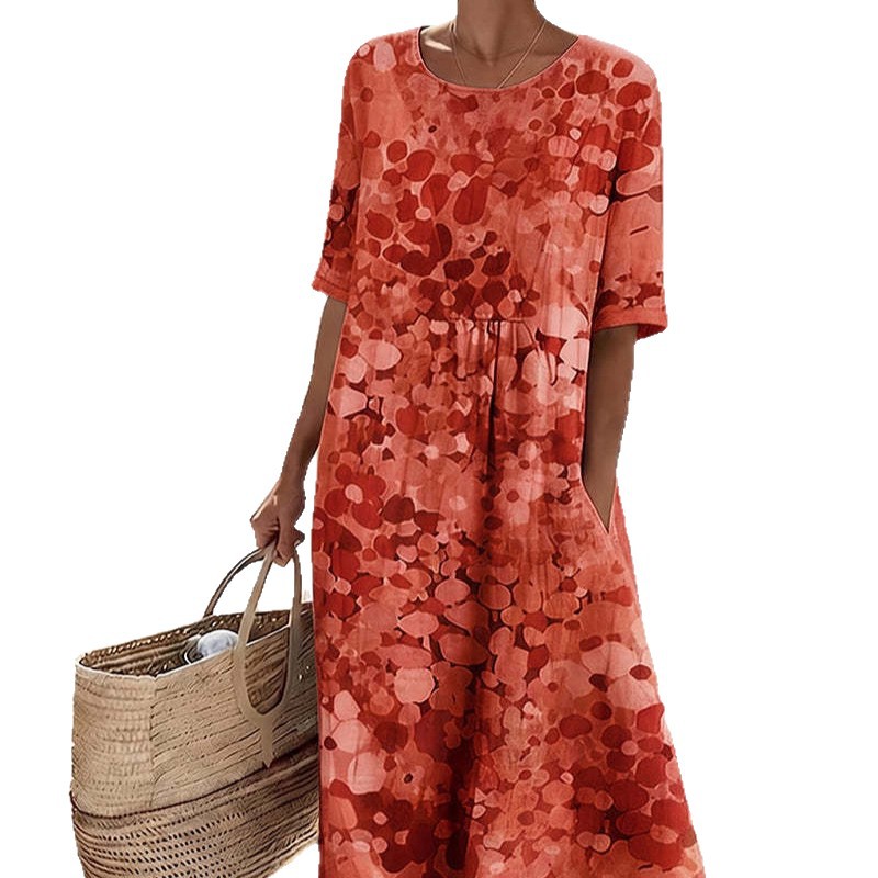 Women's Boho Floral Print Ruched Bodycon Midi Dress Sleeveless