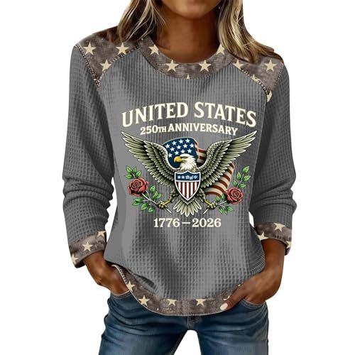 Women's Eagle Letter Print Crewneck Sweatshirt
