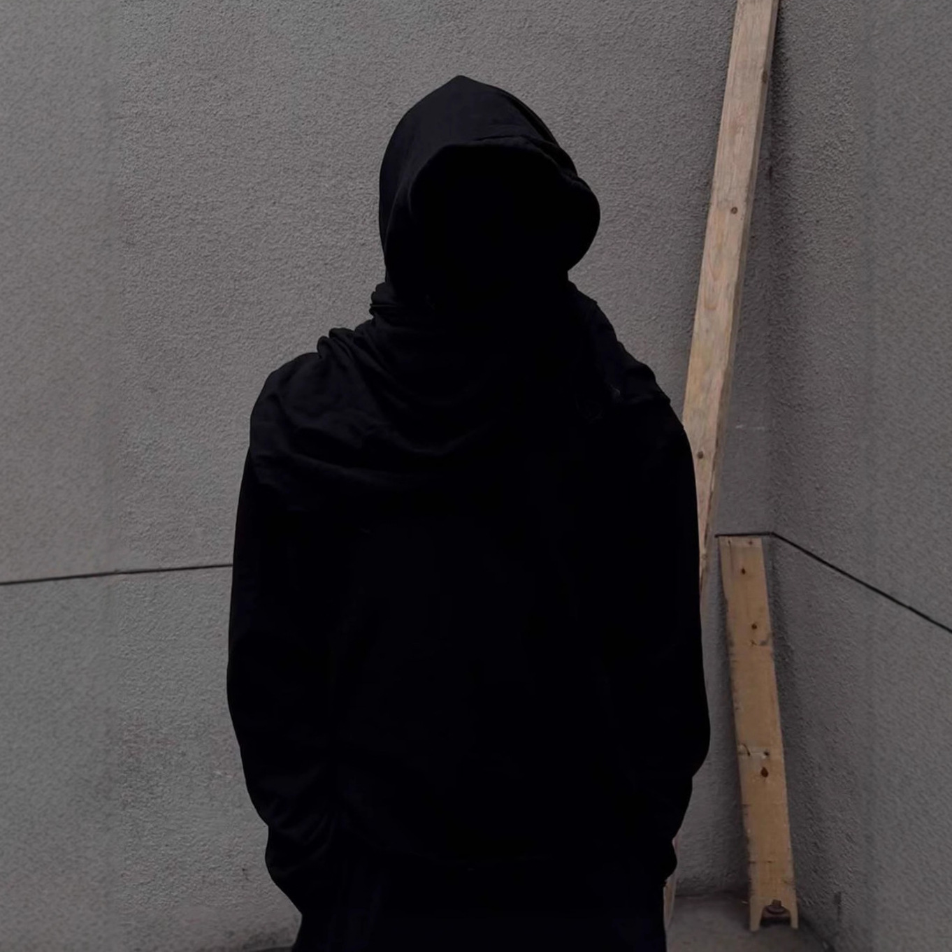 Women's Hooded Sweatshirt with Scarf Color Block Streetwear
