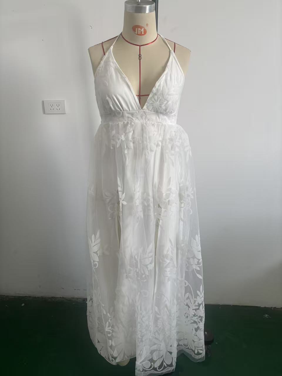 Women's Sleeveless V-Neck Slip Maxi Dress