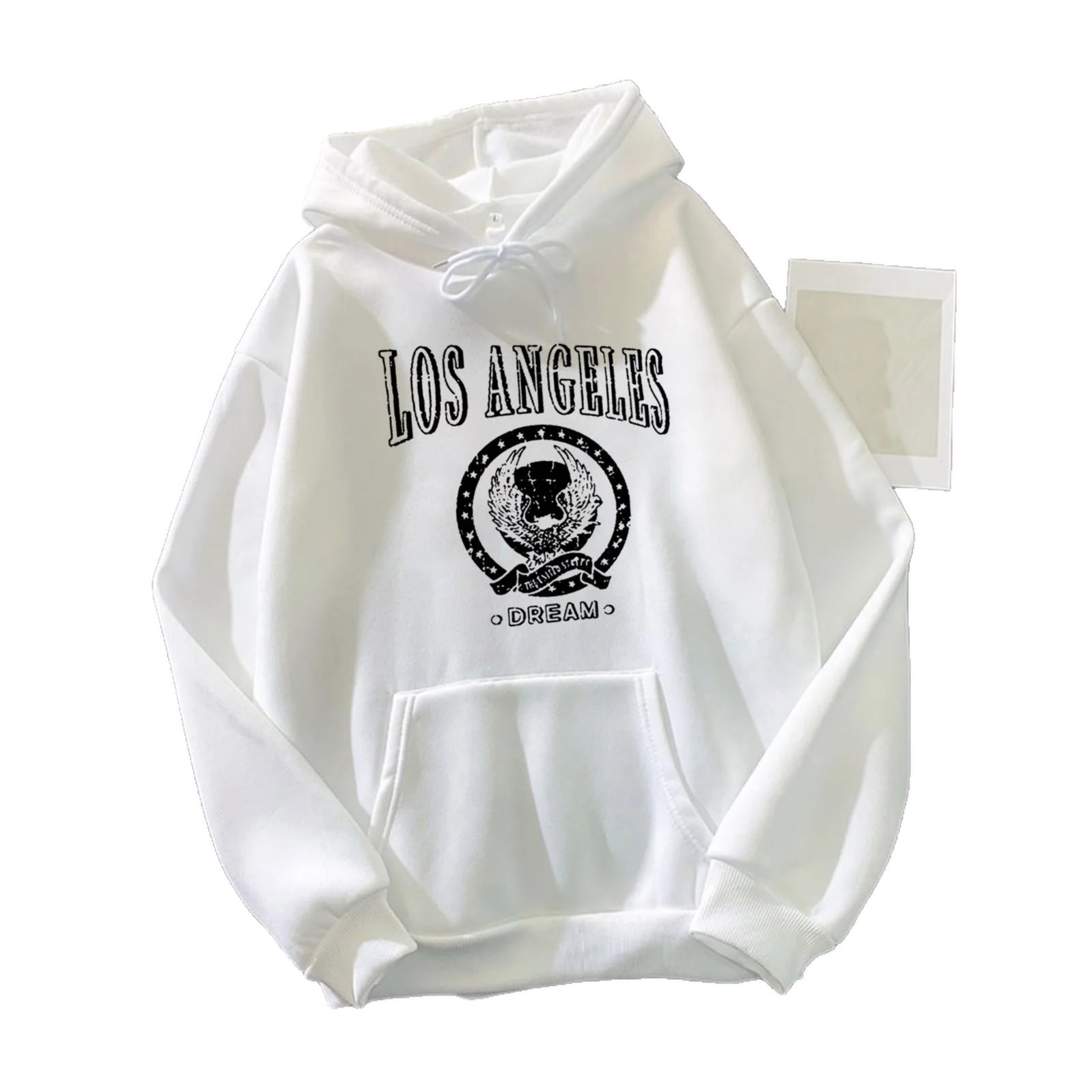Women's Los Angeles Print Hoodie Long Sleeve Pullover