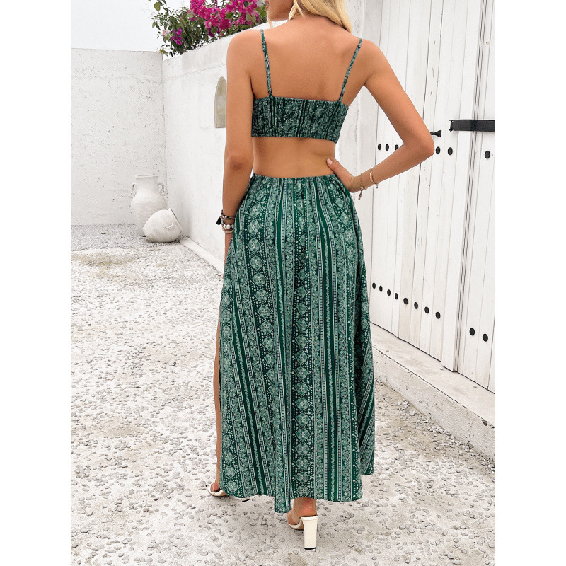 Women's Sleeveless Slip Dress with Twist Knot Detail