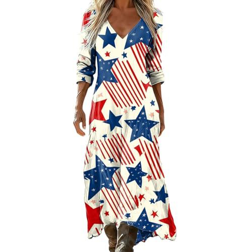 Women's Striped Floral Print Ruched Midi Dress