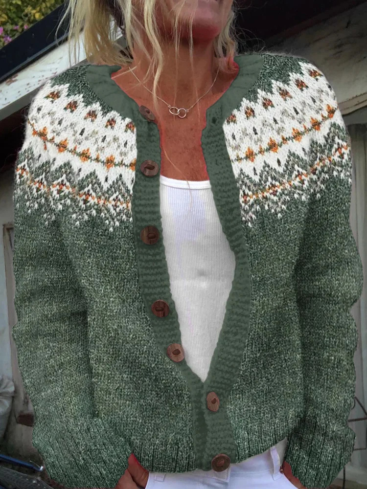 Women's Colorblock Open-Front Cardigan Sweater