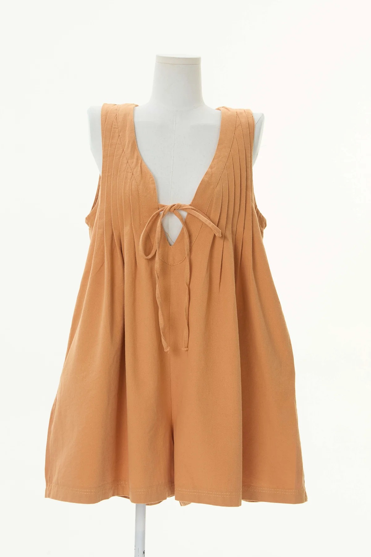 Women's Sleeveless Tie-Front Loose Wide-Leg Romper