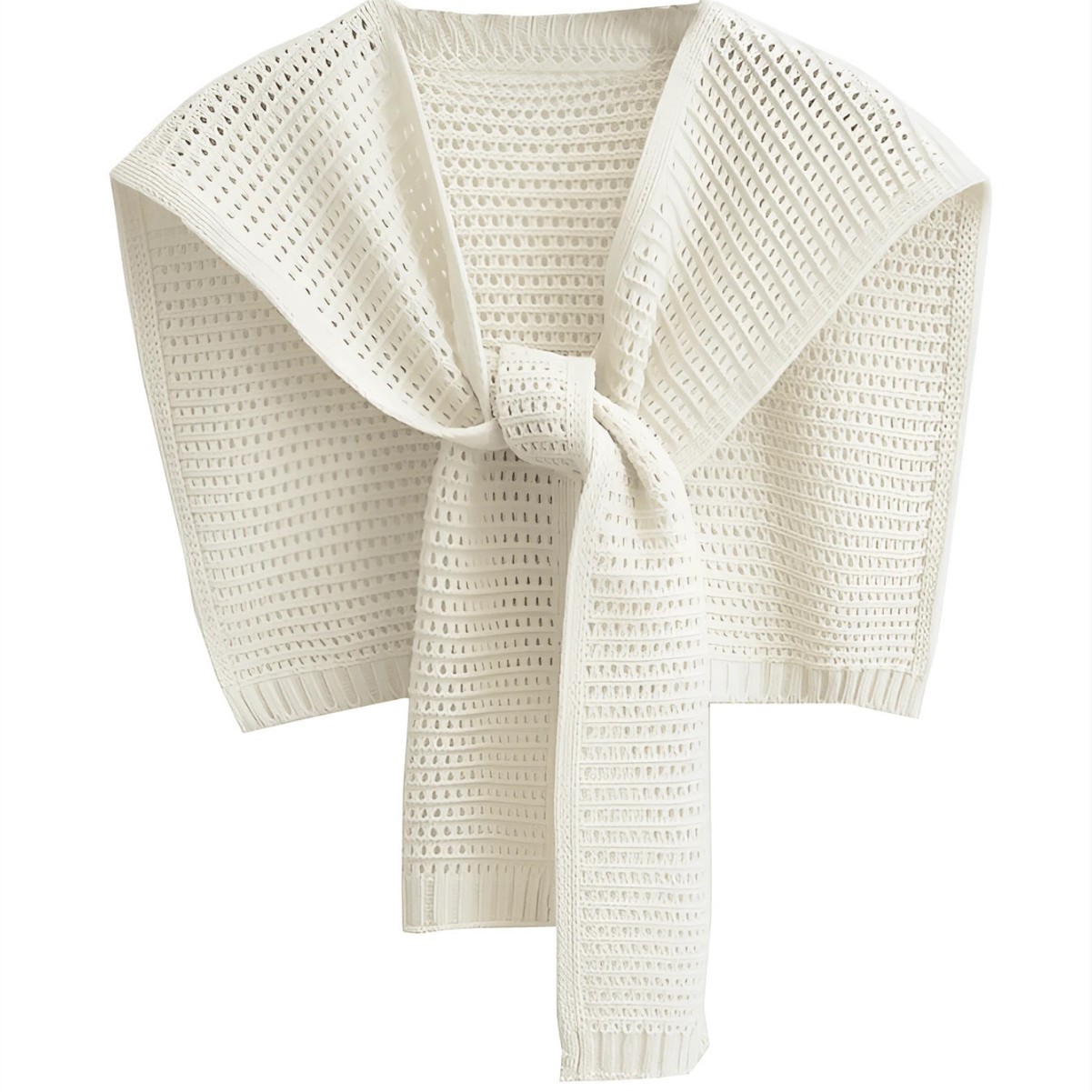 Light Luxury Open-Knit Shawl Wrap for Women