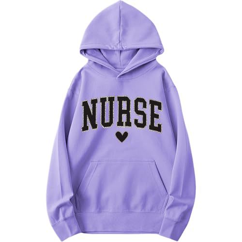 Women's Nurse Heart Print Casual Sweatshirt