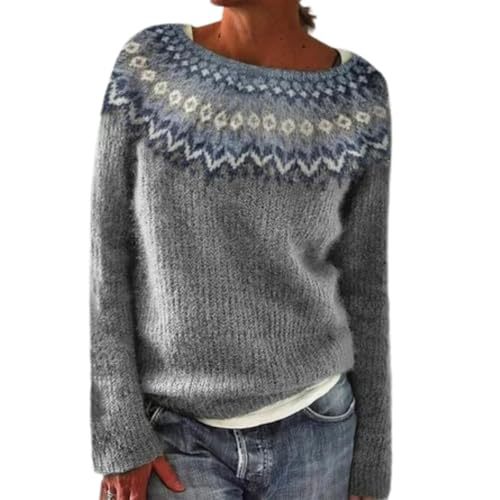 Women's Striped Paw Print Tribal Graphic Crewneck Sweatshirt