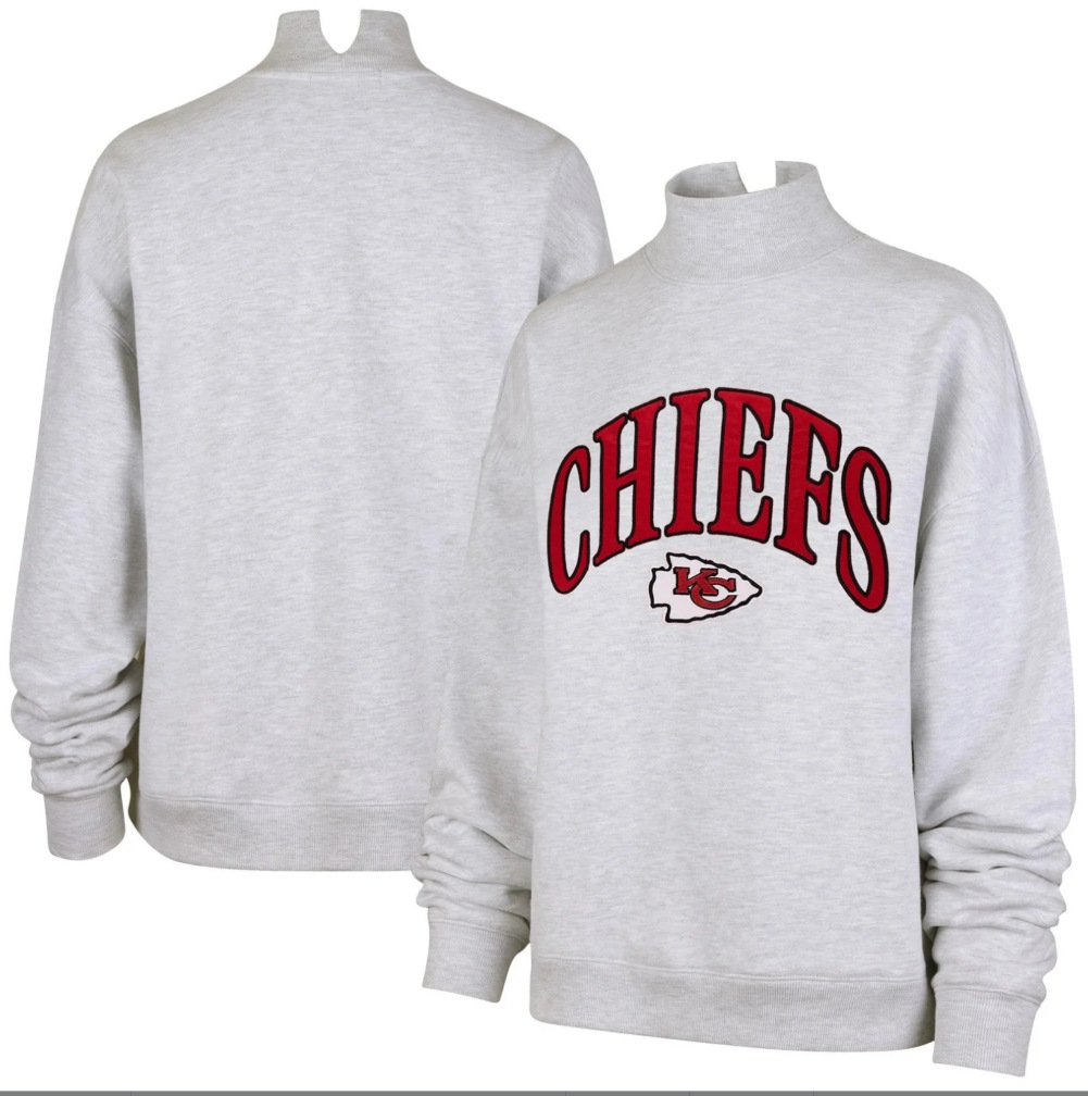 Unisex Embroidered High Neck Long Sleeve Sweatshirt