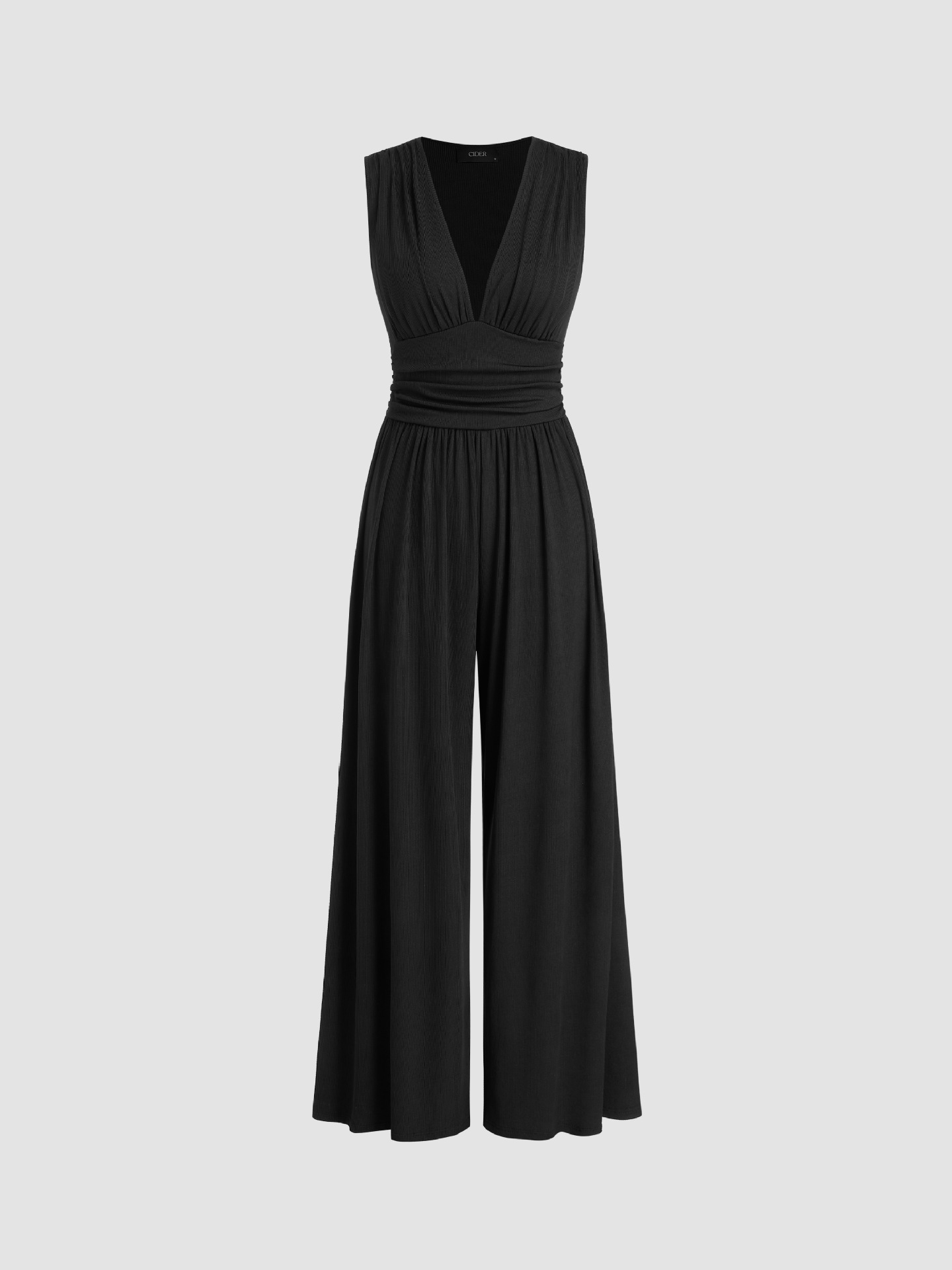 Sleeveless Wide-Leg Jumpsuit for Women, Loose Fit
