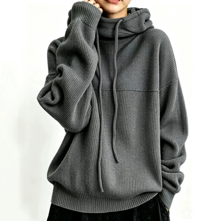 Women's Solid Color Loose Fit Pullover Sweater