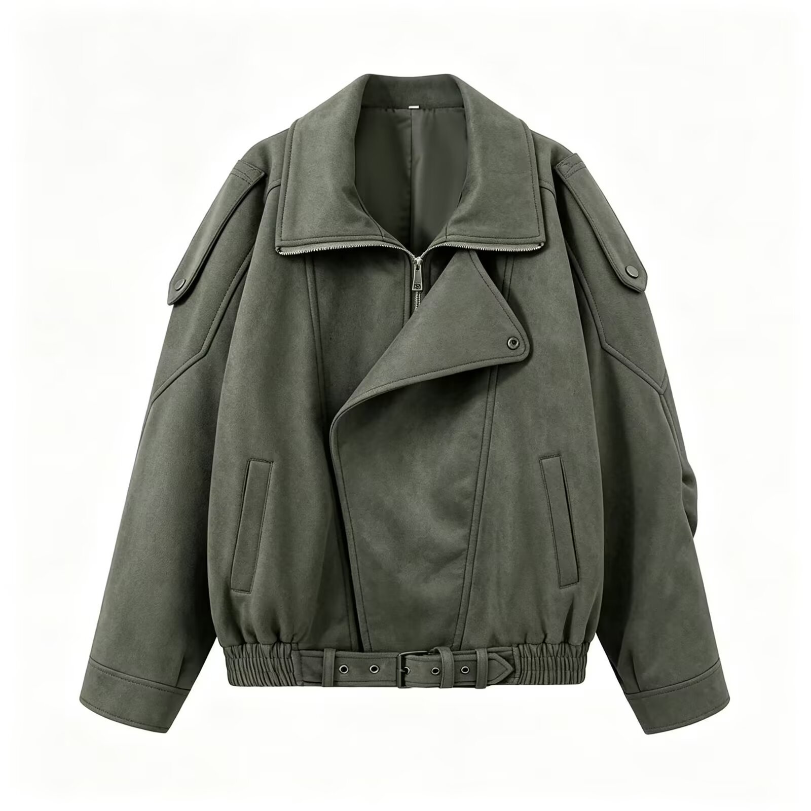 Women's Loose Faux Suede Jacket