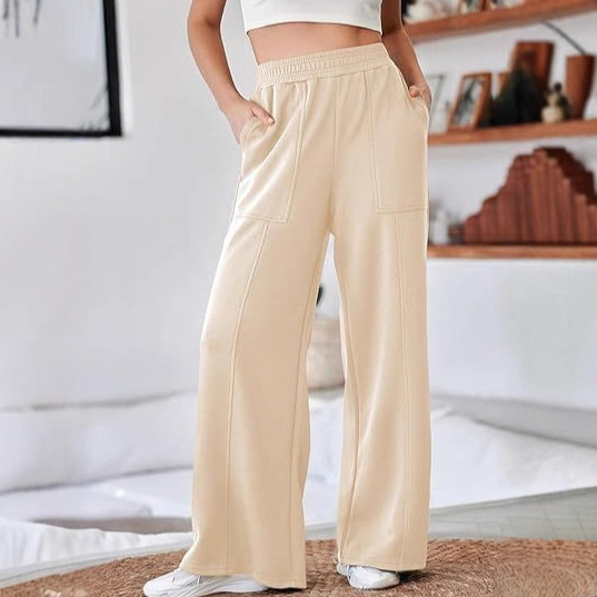 Women's High-Waist Wide-Leg Casual Pants