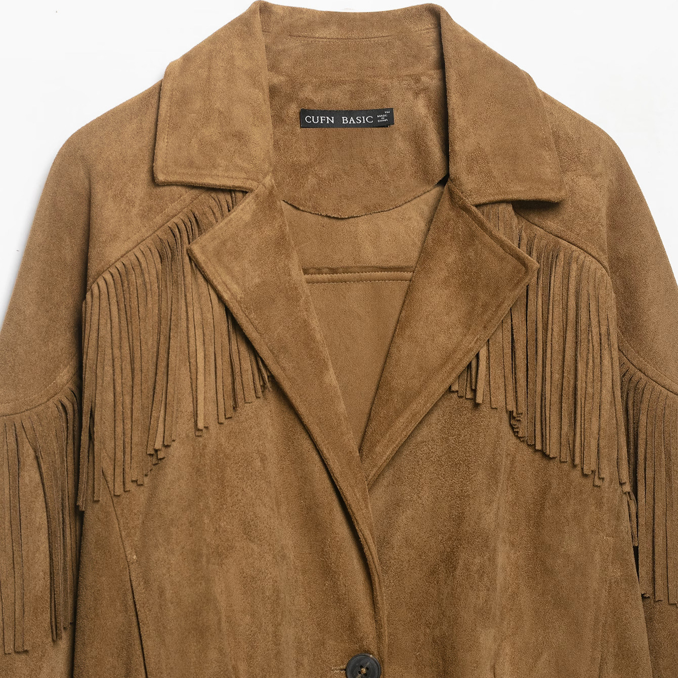 Sueded Fringe Jacket