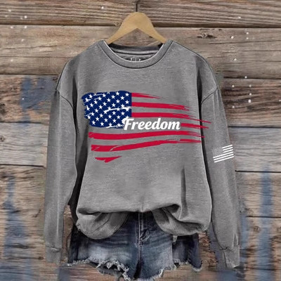Women's American-Style Freedom Graphic Crewneck Sweatshirt
