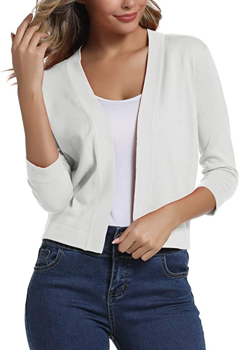 Women's Elegant Short Knit Cardigan Sweater