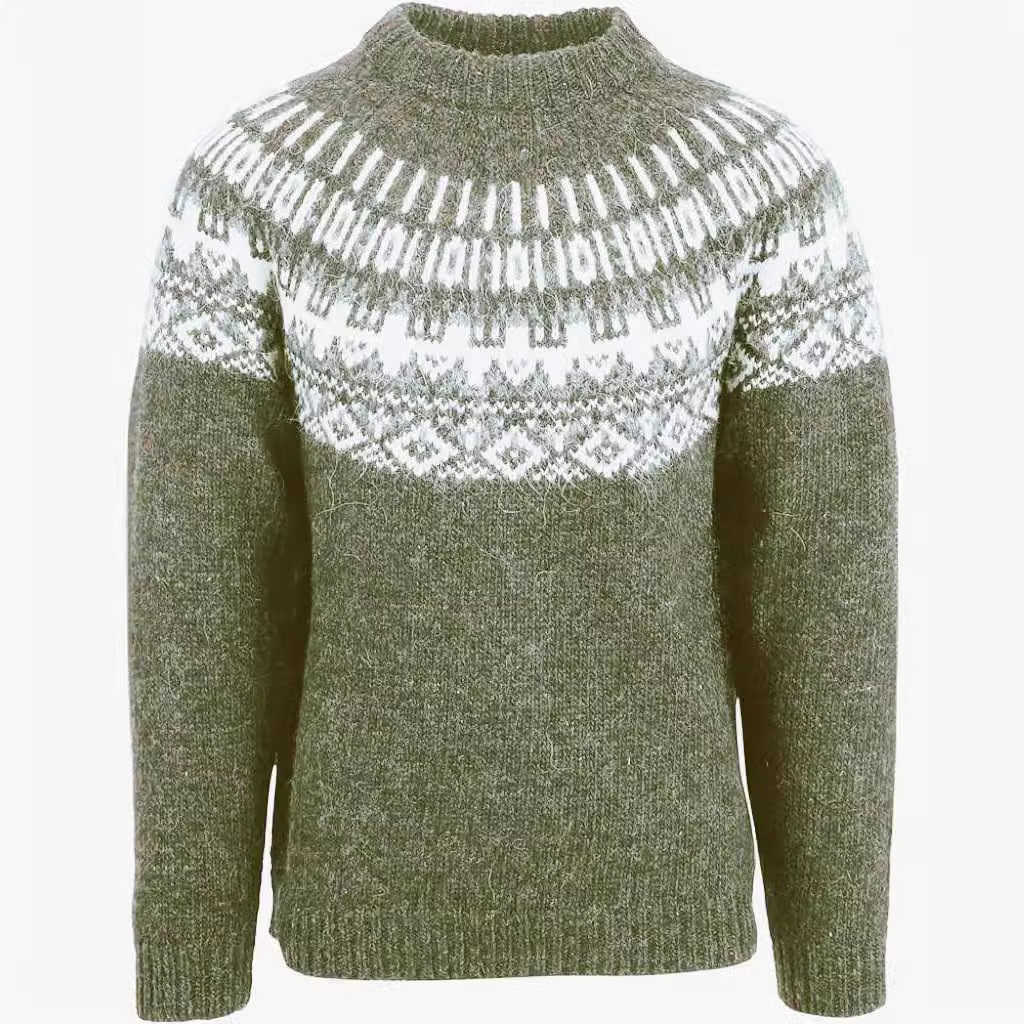 Women's Color-Block Crewneck Sweater Slim Fit Knit Pullover