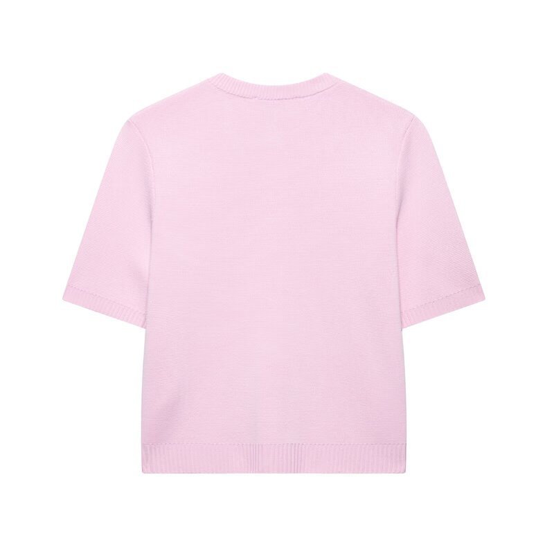 Women's Short Sleeve Knit Top and Skirt Set