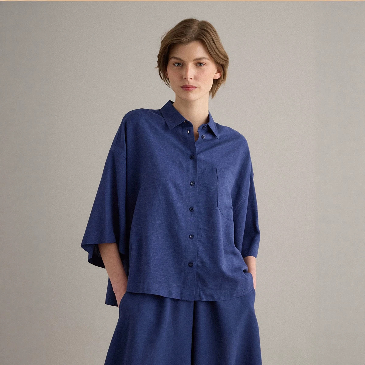 Women's Short Sleeve Top and Skirt Casual Set