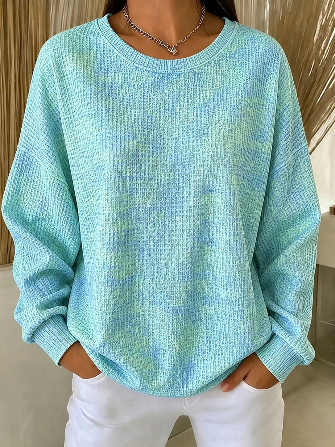 Women's Minimalist Elegant Printed Casual Sweatshirt