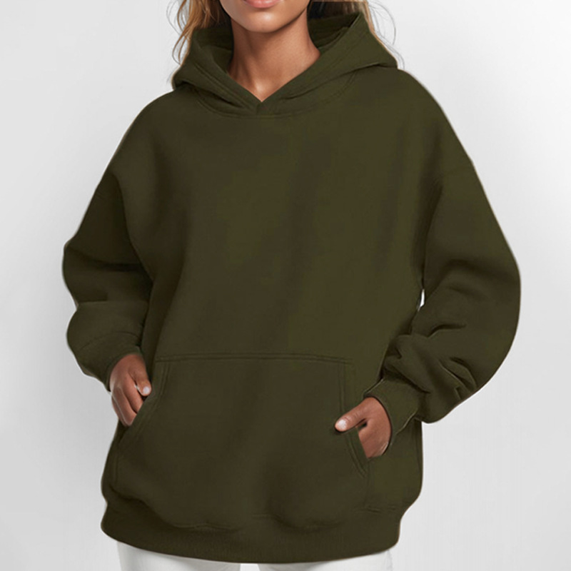 Women's Casual Loose Long-Sleeve Hooded Sweatshirt