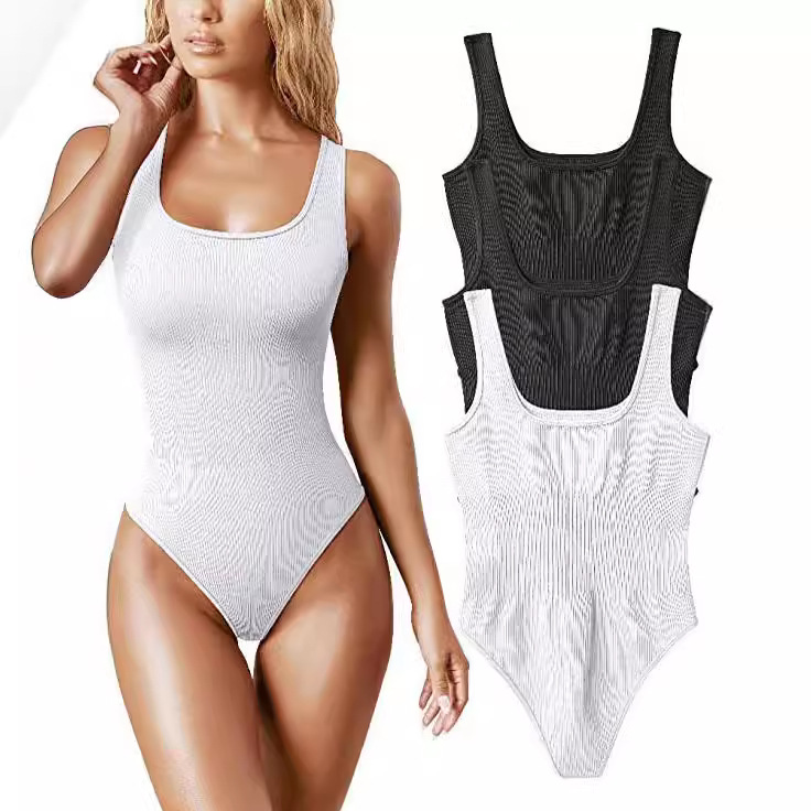 Women's Low-Cut Sleeveless Bodysuit