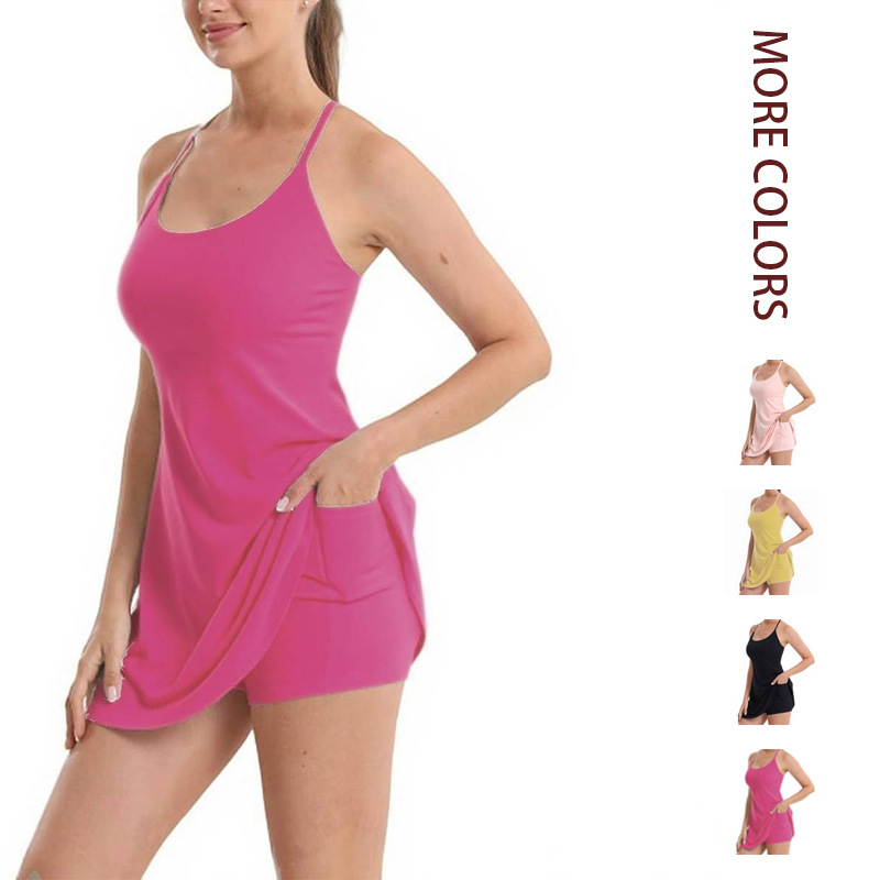 Women's Solid Color Sleeveless Cami and Shorts Set Casual Sporty Two-Piece