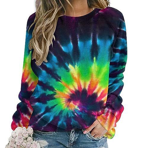 Women's Animal Polka Dot Leopard Print Crewneck Sweatshirt
