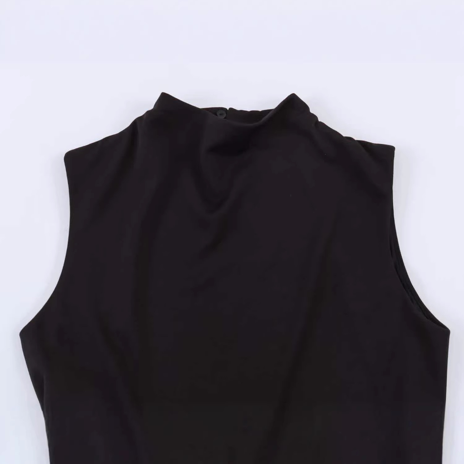 Women's Solid Color Slim Fit Backless Sleeveless Halter Dress