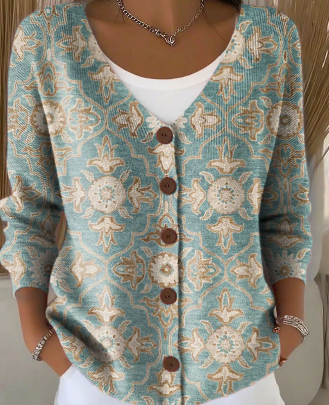 Casual Long-Sleeve Open-Front Cardigan Sweater