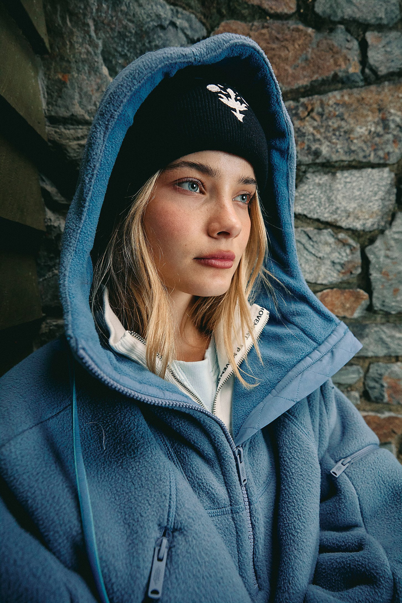 Women's Fleece Half-Zip Hoodie Long Sleeve Pullover Streetwear