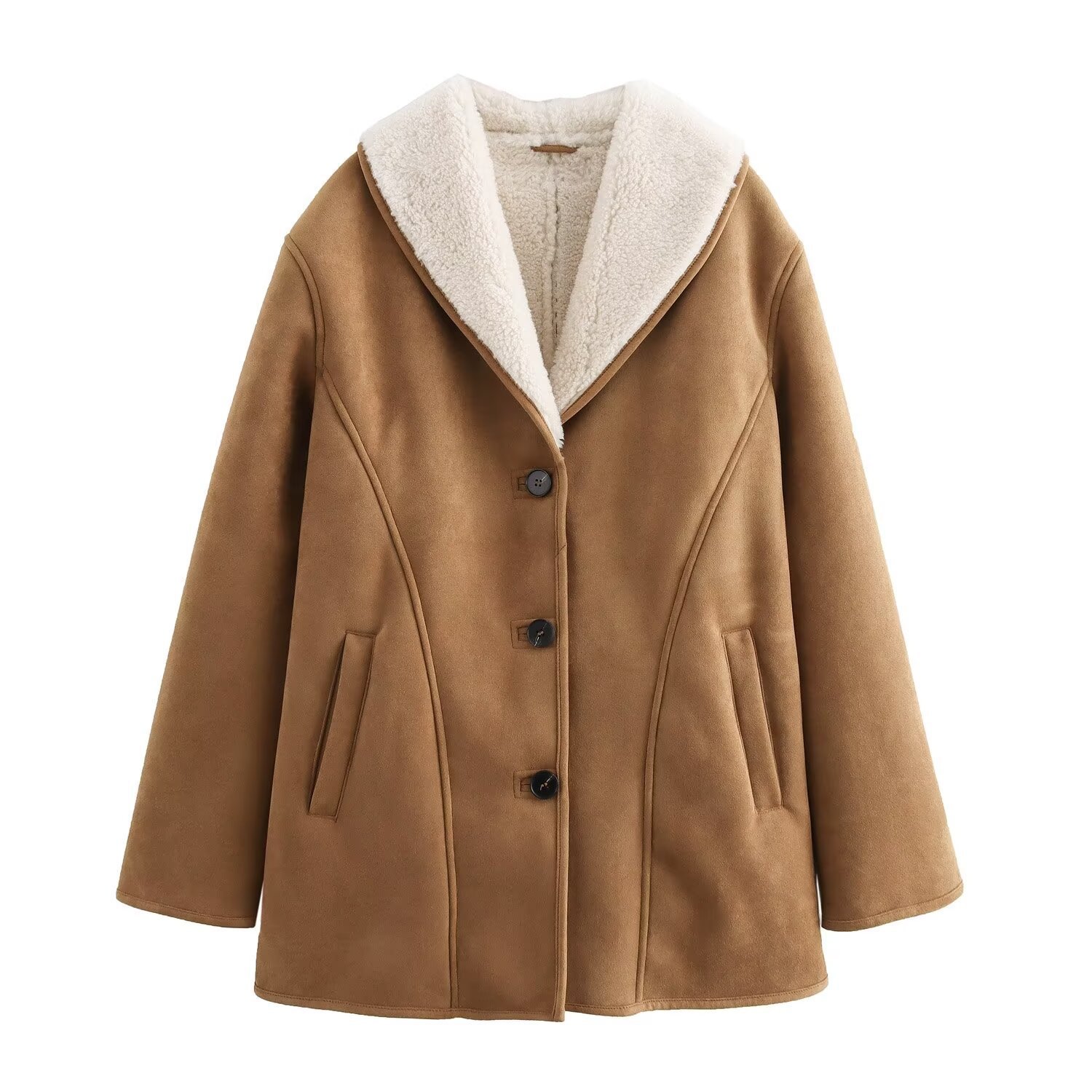 Women's Reversible Mid-Length Coat Streetwear